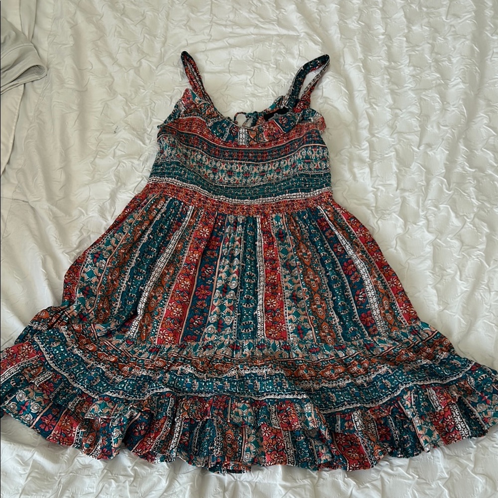 Multi-Color Bohemian Patterned Women’s Dress